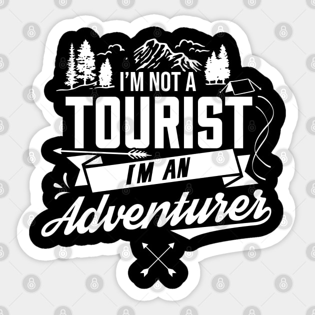 Tourism Outdoor Tourist Adventure Adventurer Sticker by dr3shirts